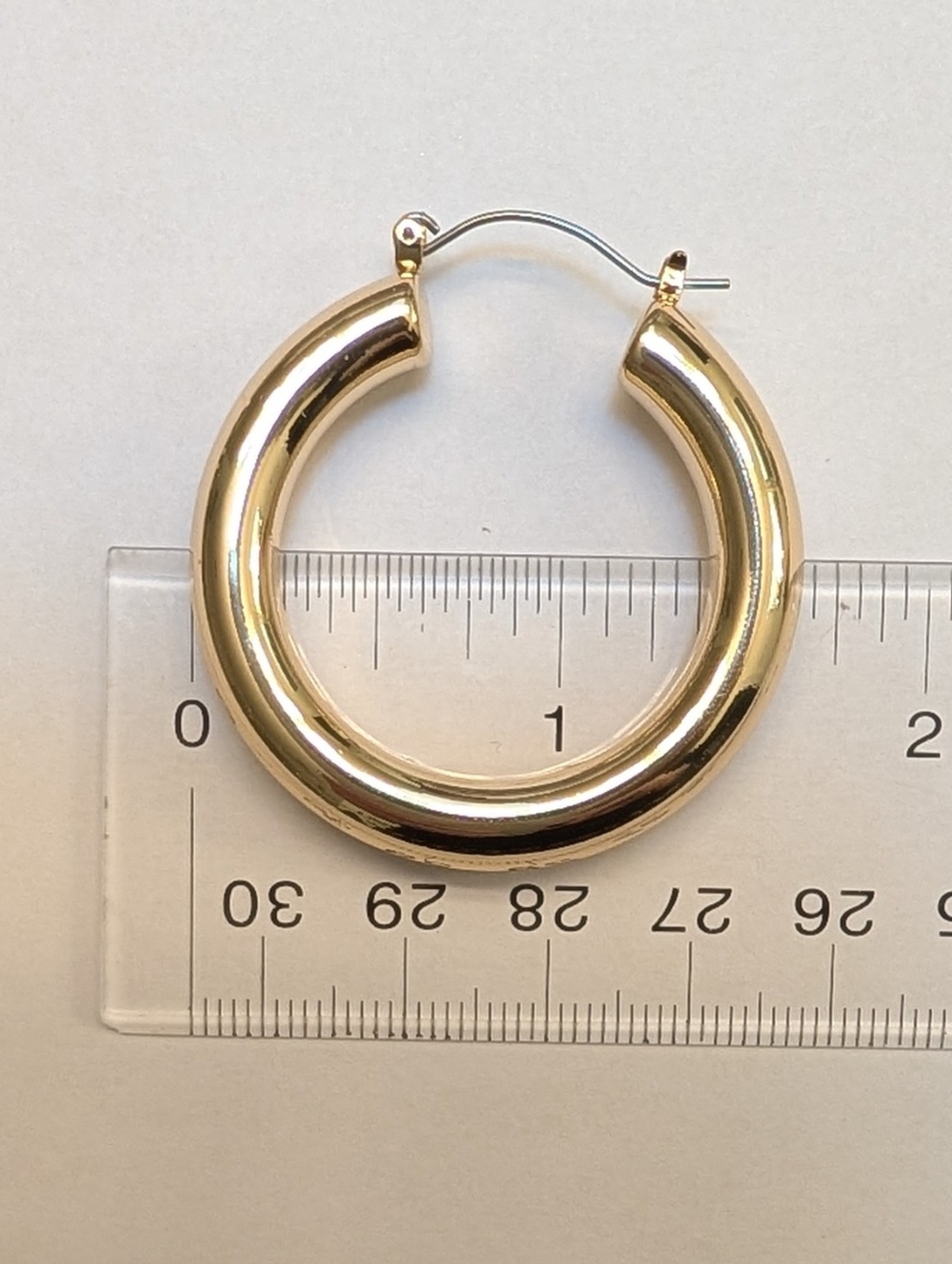 8 Other Reasons Gold Tone Tube Hoop Earrings - Picture 5 of 5